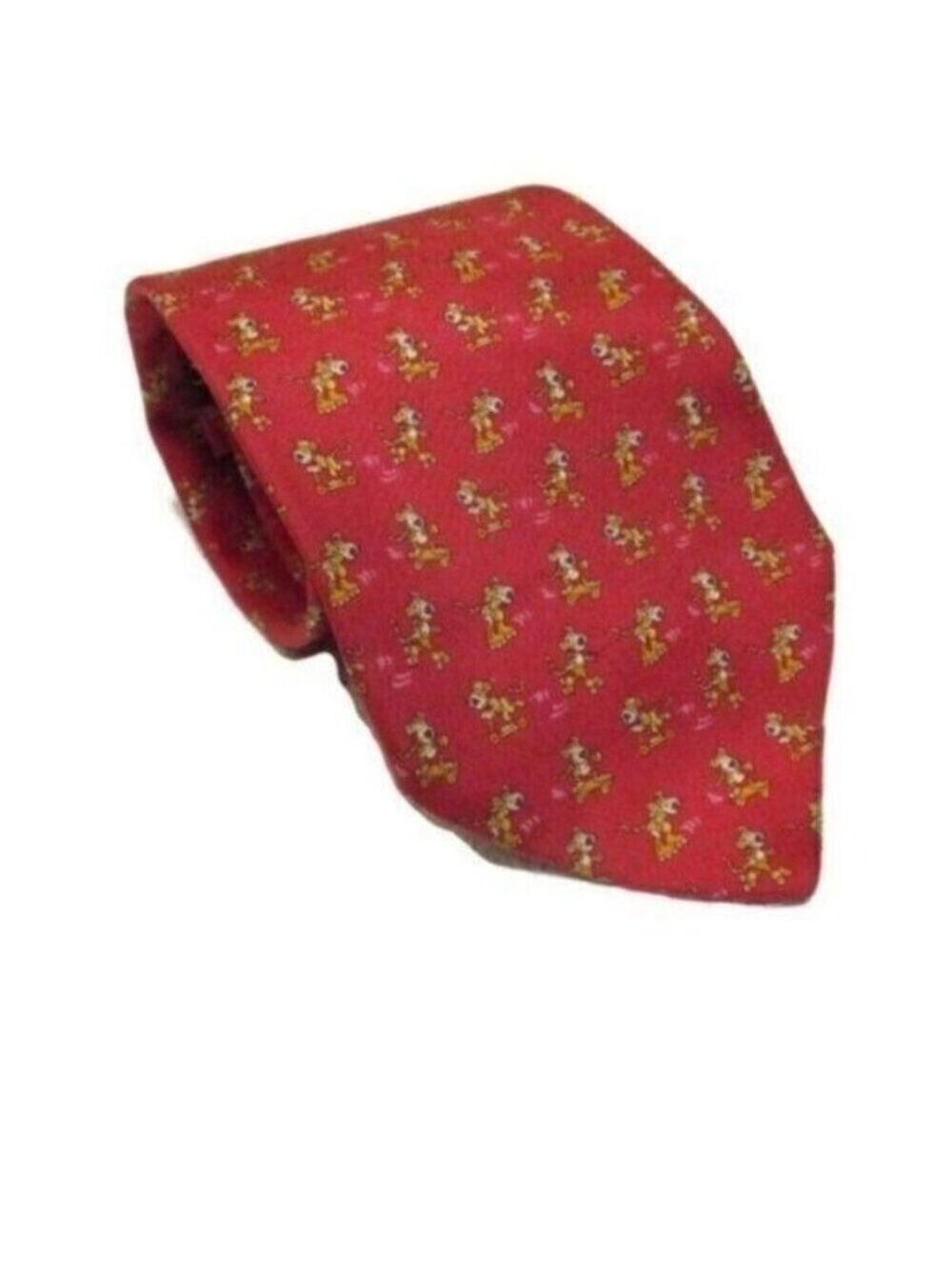 Salvatore Ferragamo Tiger Skate Scooter Neck Tie